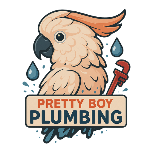 Pretty Boy the Moluccan Cockatoo, mascot of Pretty Boy Plumbing